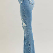 JUDY BLUE Mid Rise Destroy & Released Hem Bootcut