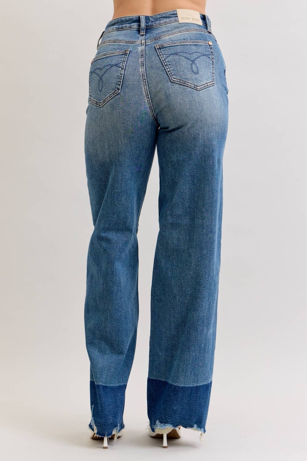 JUDY BLUE High Waisted Column Straight