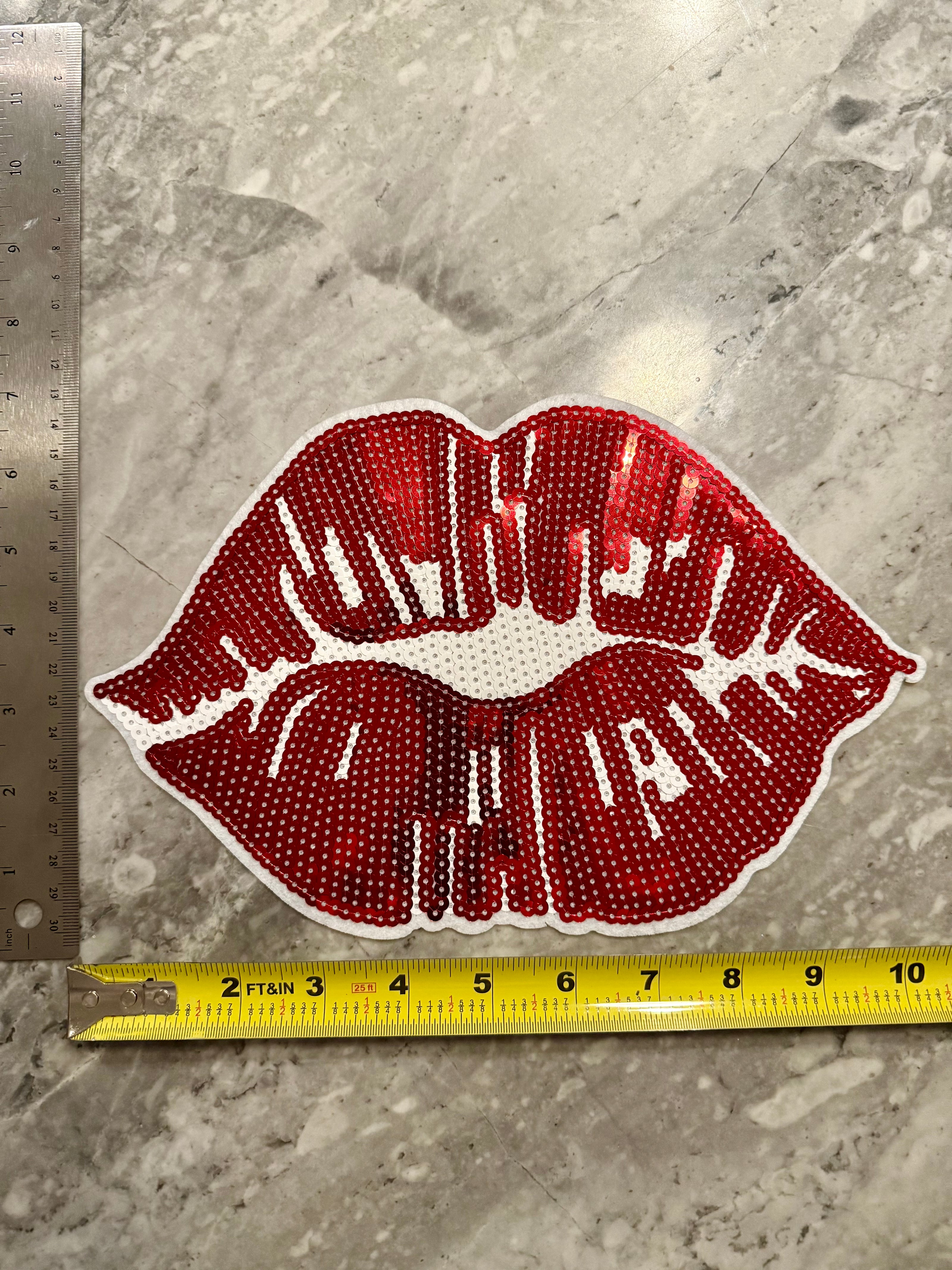 Lips Sequin X-Large Patch (Valentine’s Collection)