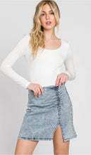 Load image into Gallery viewer, Denim Skirt with Side Slit
