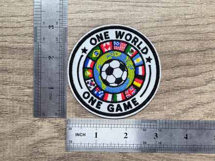 World Cup One World One Game Embroidered Patch (3 inch)
