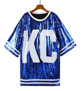 KC Sequin Shirt Dress