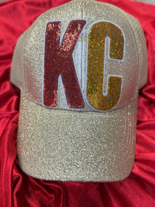 KC Sequin and Glitter Trucker Hat