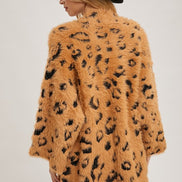 Fuzzy Leopard Cardigan