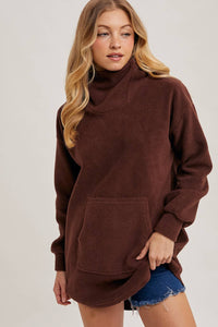 FLEECE HOODIE TUNIC