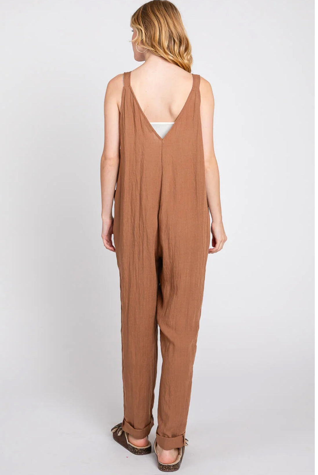 Front Pocketed Jumpsuit