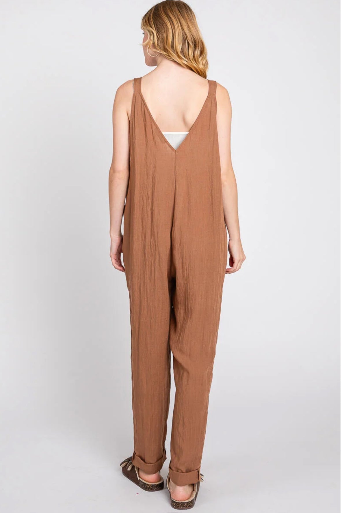 Front Pocketed Jumpsuit