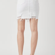 Elsa White Risen Denim Pencil Skirt