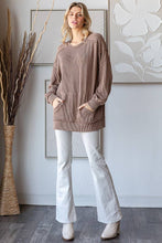 Load image into Gallery viewer, Ribbed Tunic Top w/Pockets
