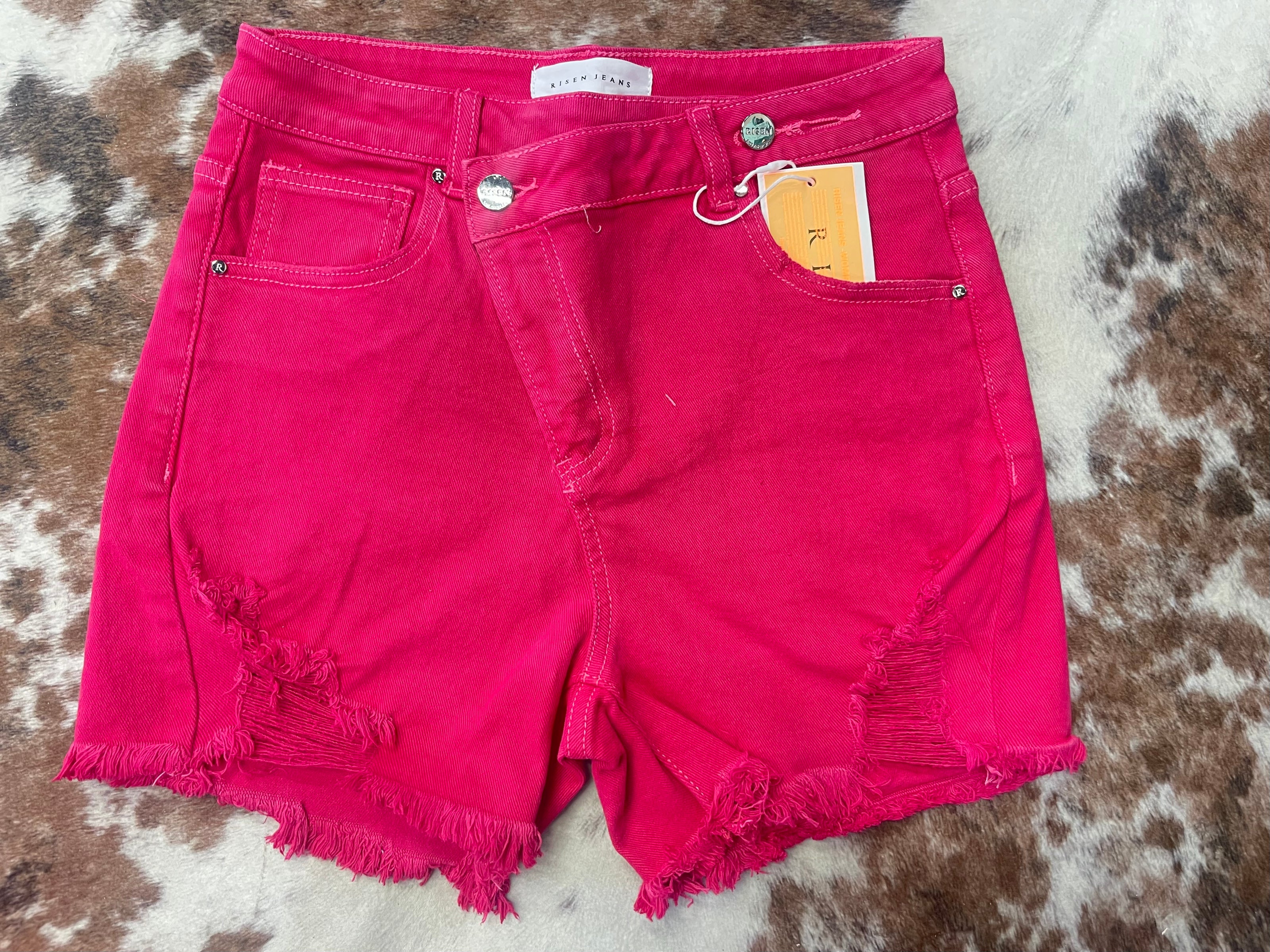 RISEN High Rise Crossover Shorts