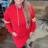 No Fumble Hooded Sweatshirt Dress