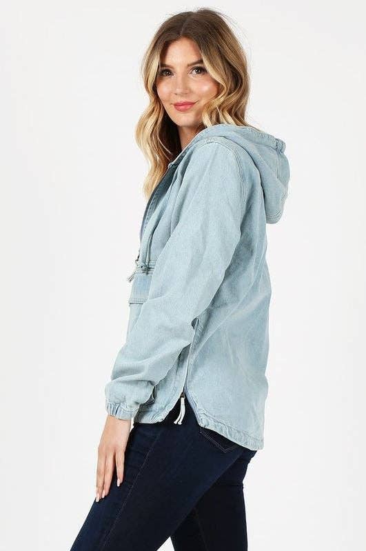 Denim Pullover Jacket (Light)