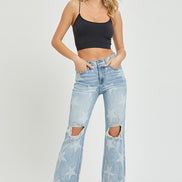 ViVi High Rise Star Design Risen Denim Jeans