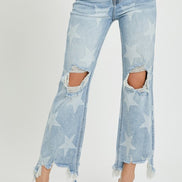 ViVi High Rise Star Design Risen Denim Jeans