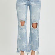 ViVi High Rise Star Design Risen Denim Jeans