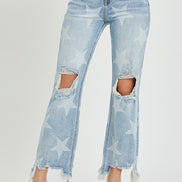 ViVi High Rise Star Design Risen Denim Jeans