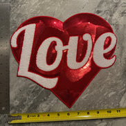 Sequin Heart Love X-Large Patch (Valentine’s Collection)