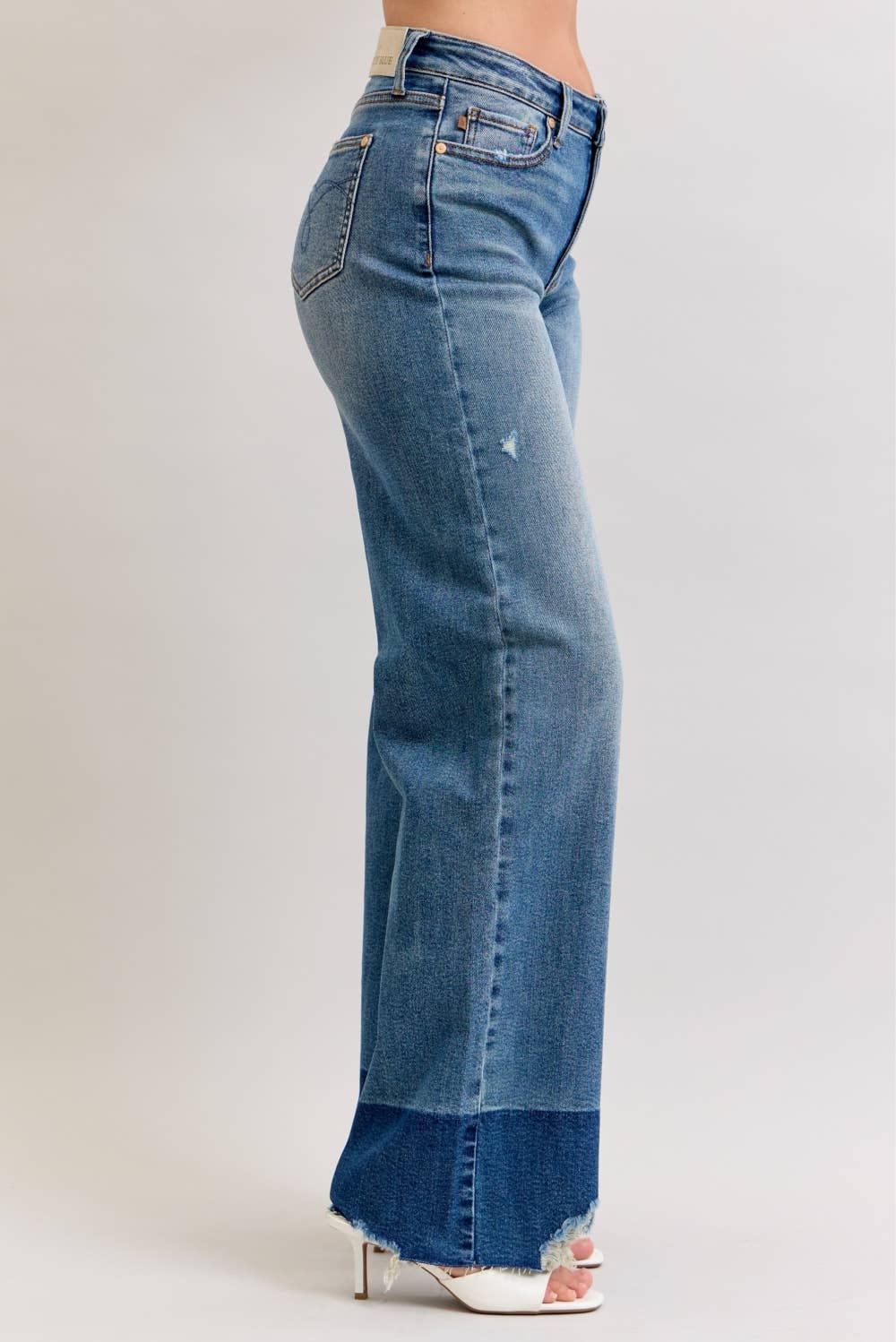 JUDY BLUE High Waisted Column Straight