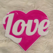 Sequin Heart Love X-Large Patch (Valentine’s Collection)