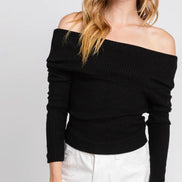 Off Shoulder Crop Top