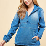 Denim Pullover Jacket