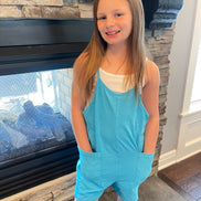 KIDS Cotton Romper w/ Pockets