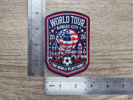 World Cup USA and Kansas City Embroidered Patch (3 inch)