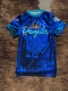 KIDS Royals Sequin Dress (blue)