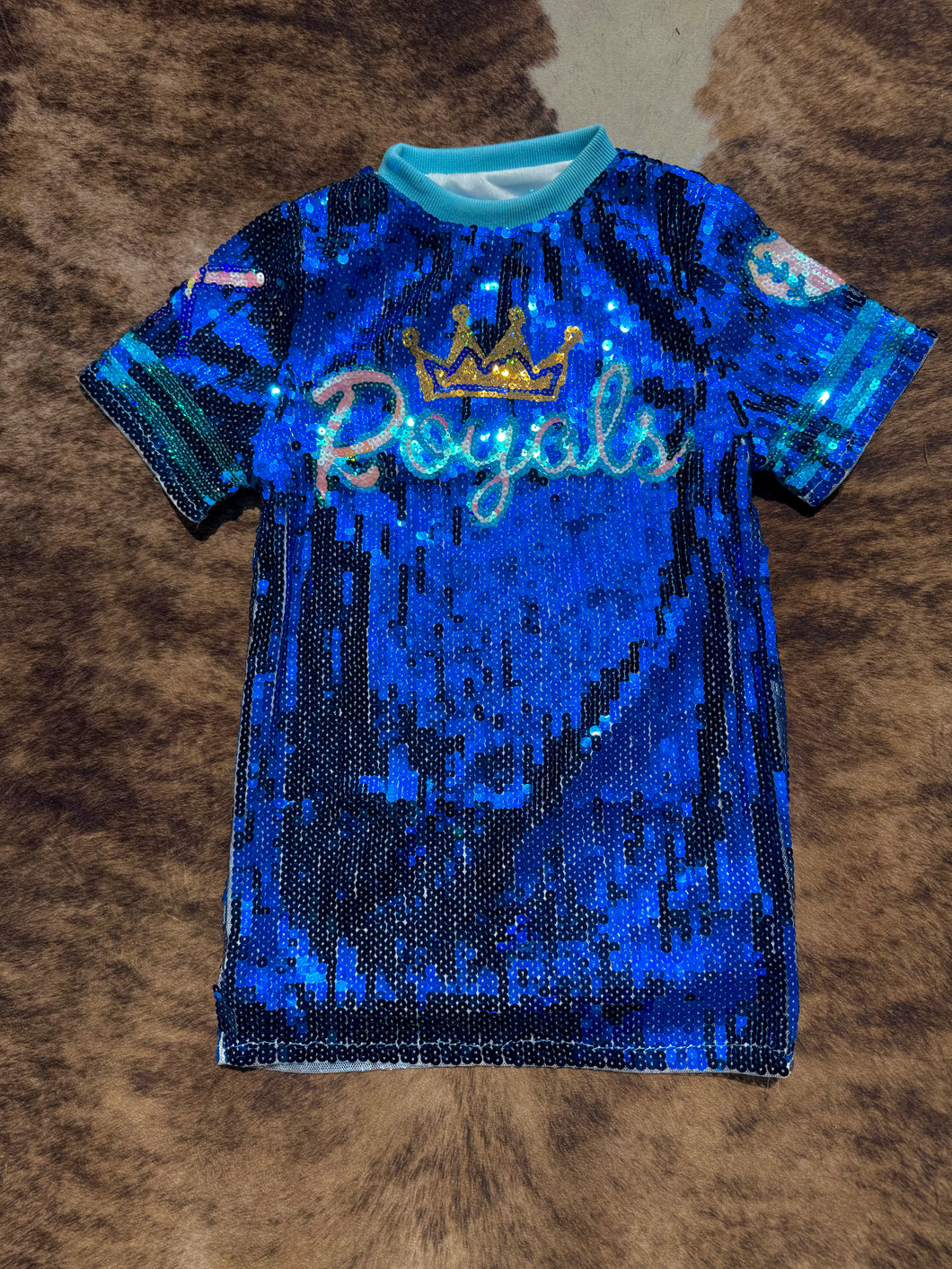 KIDS Royals Sequin Dress (blue)