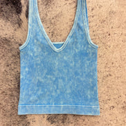 Reversible Neckline Cropped Tank