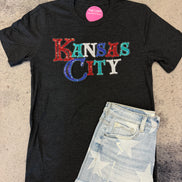 Kansas City Royals Chiefs Sporting Current Combo Tee w/Sequin Patch