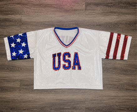 USA Sequin Top