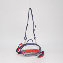 Load image into Gallery viewer, Clear Gameday Football Stitch Detail Crossbody Bag

