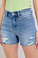 Load image into Gallery viewer, JUDY BLUE High Waisted Shorts w/stitch over Destroy Detail
