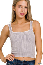 Load image into Gallery viewer, Reversible Neckline Cropped Tank
