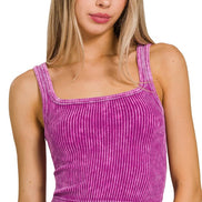 Reversible Neckline Cropped Tank