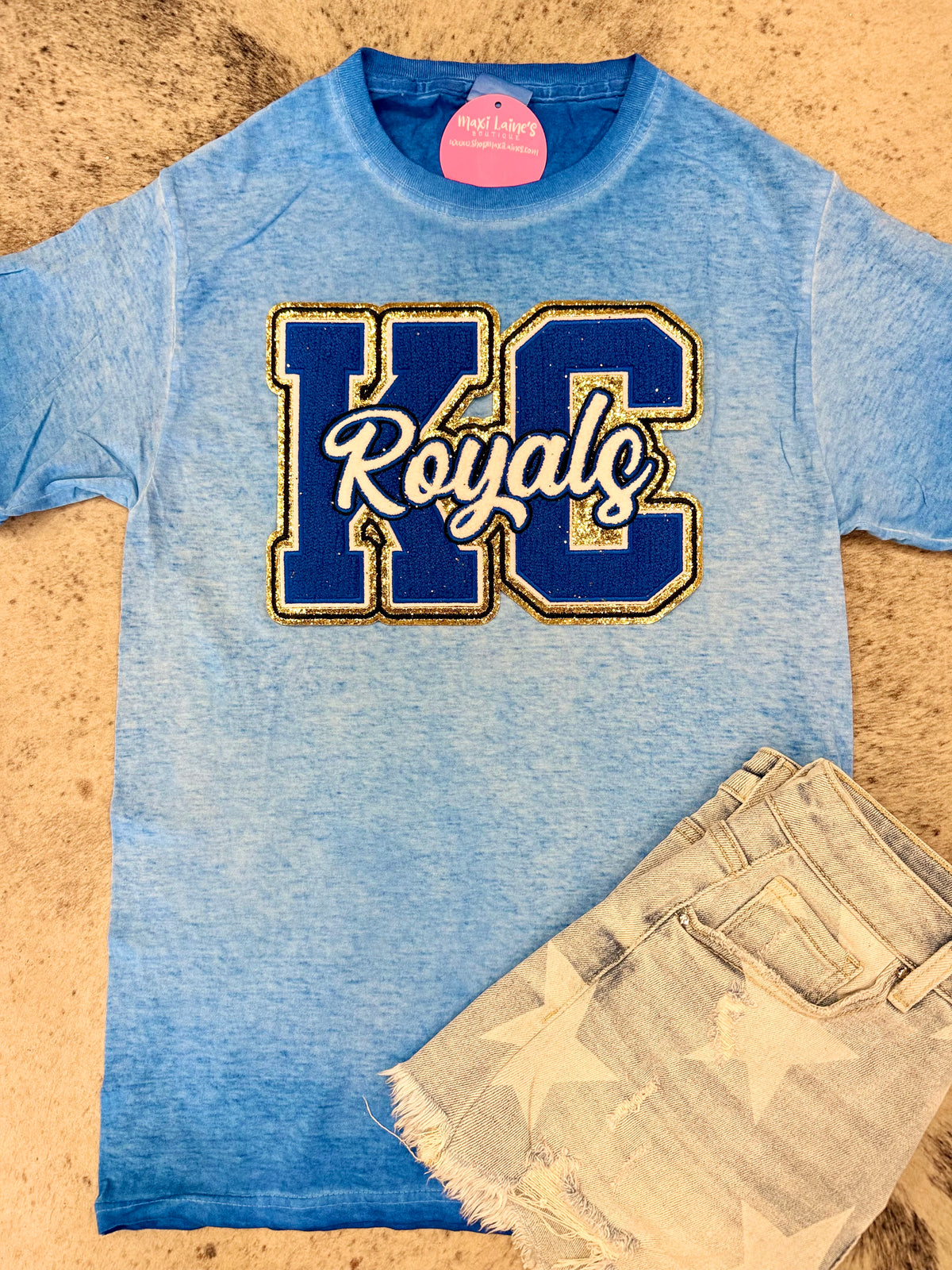 KC Royals Tee w/Chenille Patch