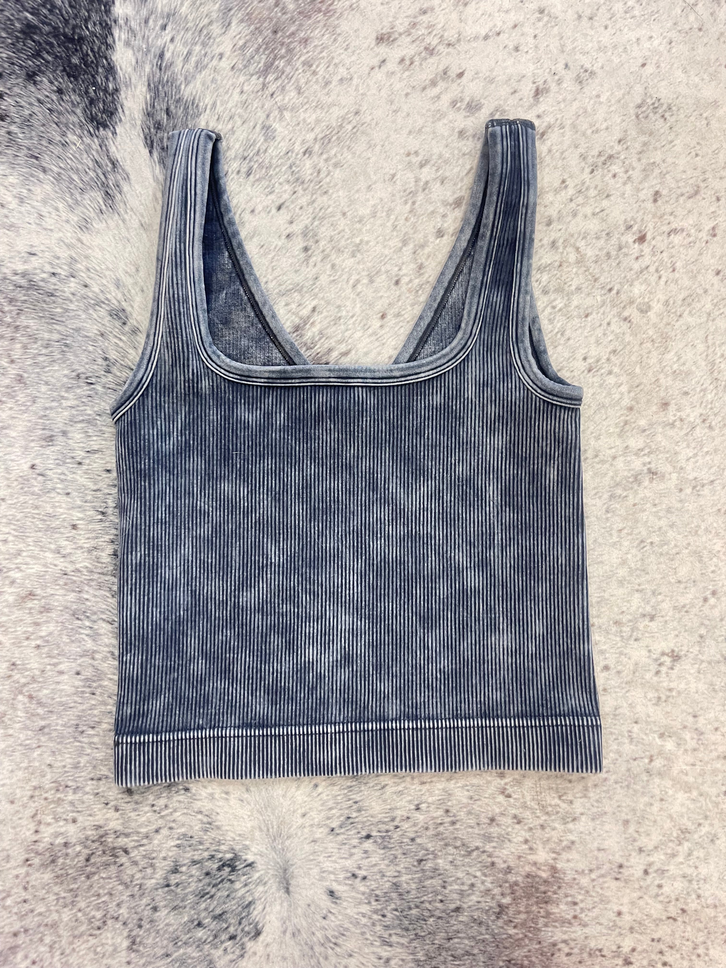 Reversible Neckline Cropped Tank