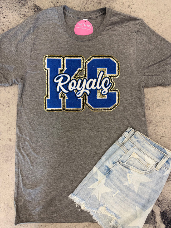 KC Royals Tee w/Chenille Patch