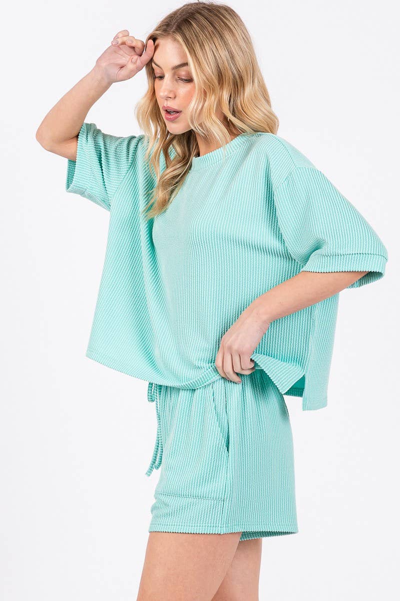 Ribbed Knit Lounge Top ONLY