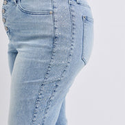 Constance Rhinestone detailing Judy Blue Denim Jeans