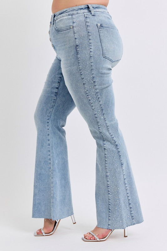 Constance Rhinestone detailing Judy Blue Denim Jeans