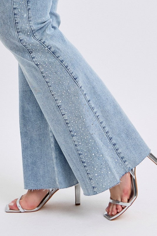 Constance Rhinestone detailing Judy Blue Denim Jeans