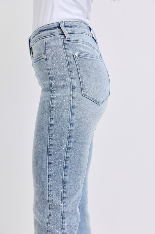 Constance Rhinestone detailing Judy Blue Denim Jeans