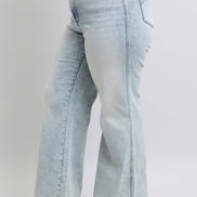 Sedona Retro Wide with Tummy Control Judy Blue Denim Jeans