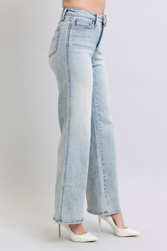 Sedona Retro Wide with Tummy Control Judy Blue Denim Jeans