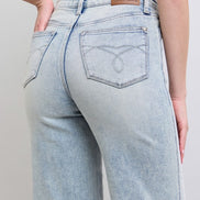 Sedona Retro Wide with Tummy Control Judy Blue Denim Jeans