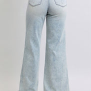 Sedona Retro Wide with Tummy Control Judy Blue Denim Jeans