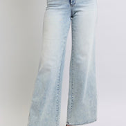 Sedona Retro Wide with Tummy Control Judy Blue Denim Jeans