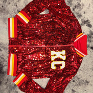KC Sequin Bomber Jacket